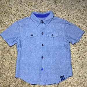 True Religion 3t boys button down short sleeve denim